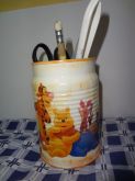 Lata decorada com tampa em mdf