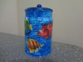 Lata decorada com tampa em mdf